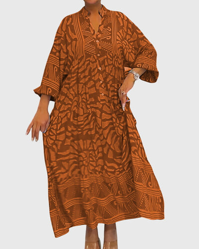 Mckinley™ | Maxi Sukienka z Eleganckim Wzorem