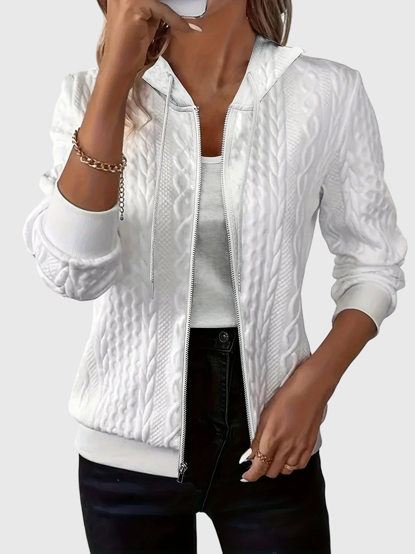 Lena™ - Bluza z kapturem na zamek