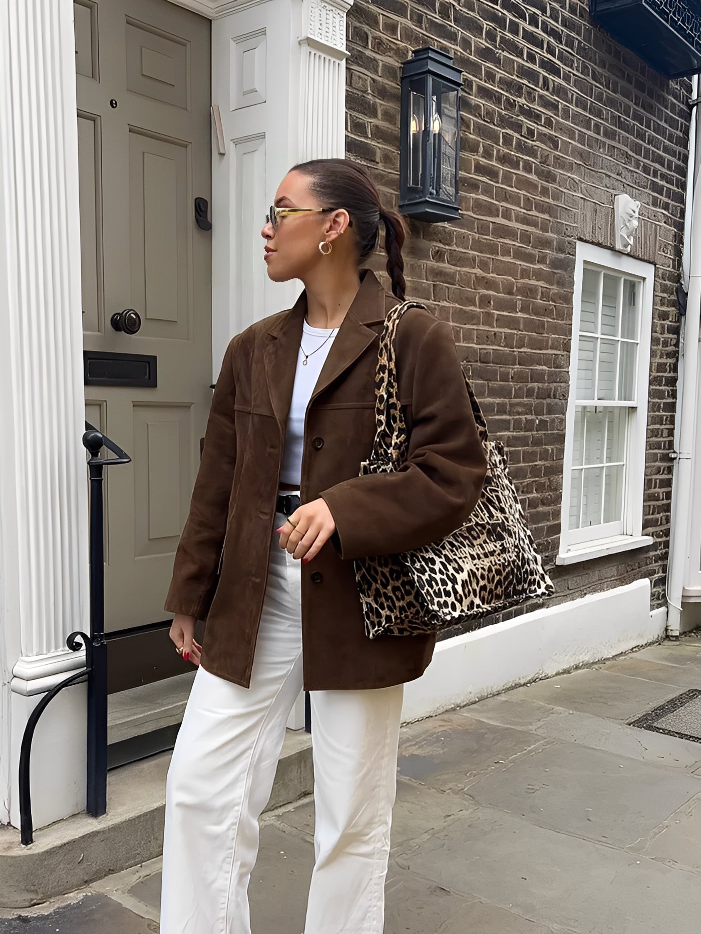 Maria – brązowa krótka kurtka dla kobiet