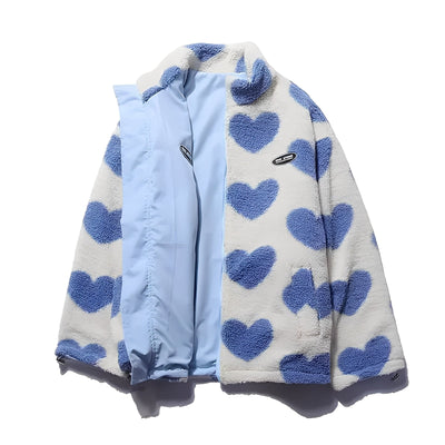 Maria – dwustronna kurtka w serduszka