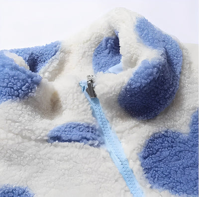 Maria – dwustronna kurtka w serduszka