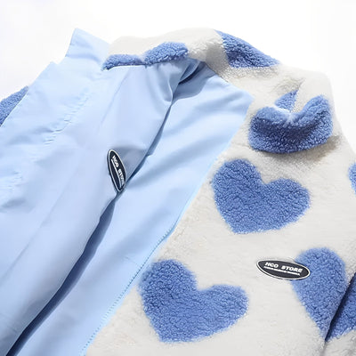 Maria – dwustronna kurtka w serduszka