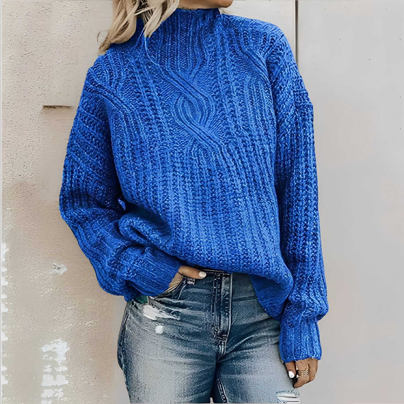 Maria – stylowy i komfortowy sweter w warkocze