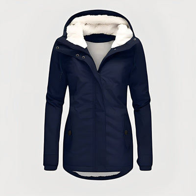 Maria – wodoodporna długa kurtka z kapturem