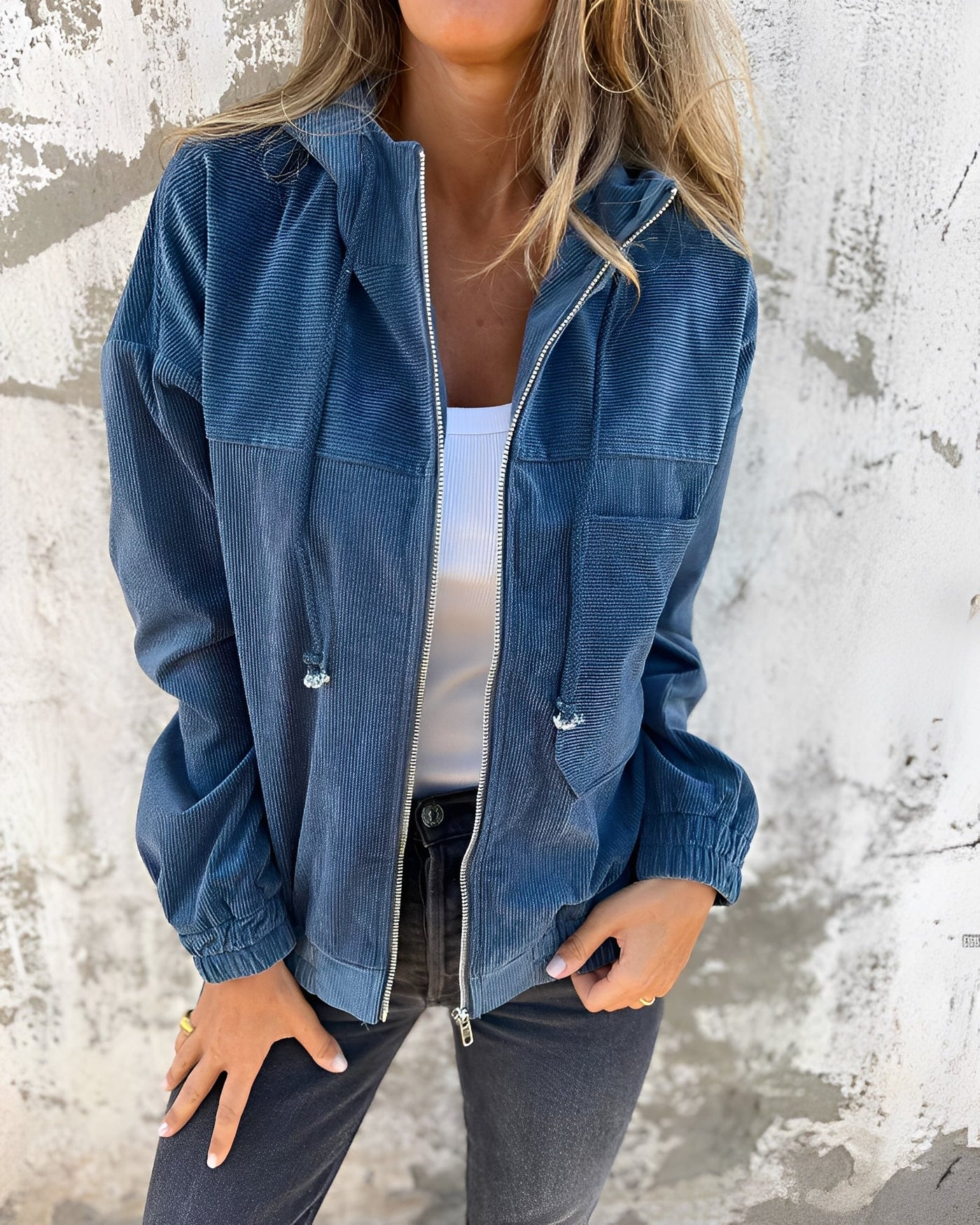 Maria – retro kurtka z sztruksu