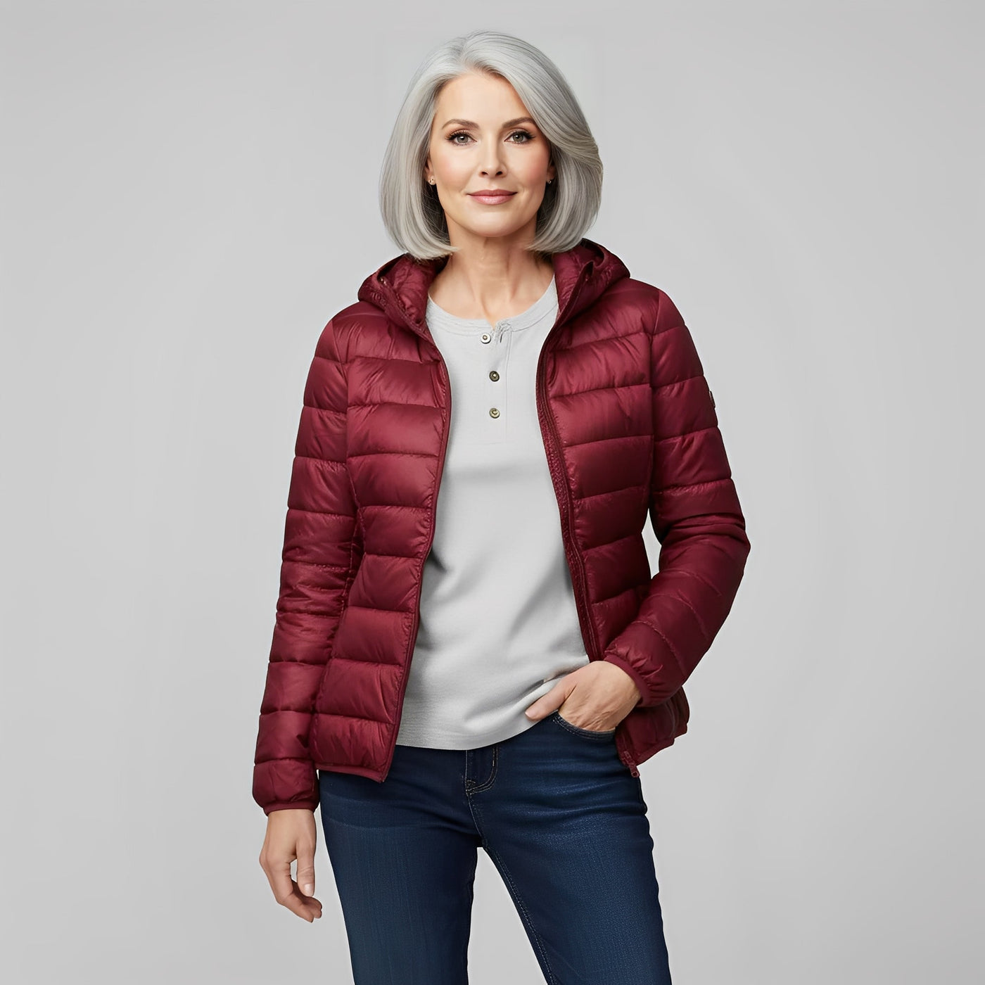 Maria – lekka i elegancka kurtka puchowa