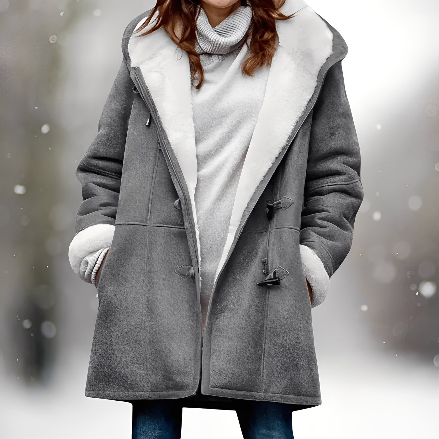 Maria – ciepła i stylowa fleece'owa kurtka