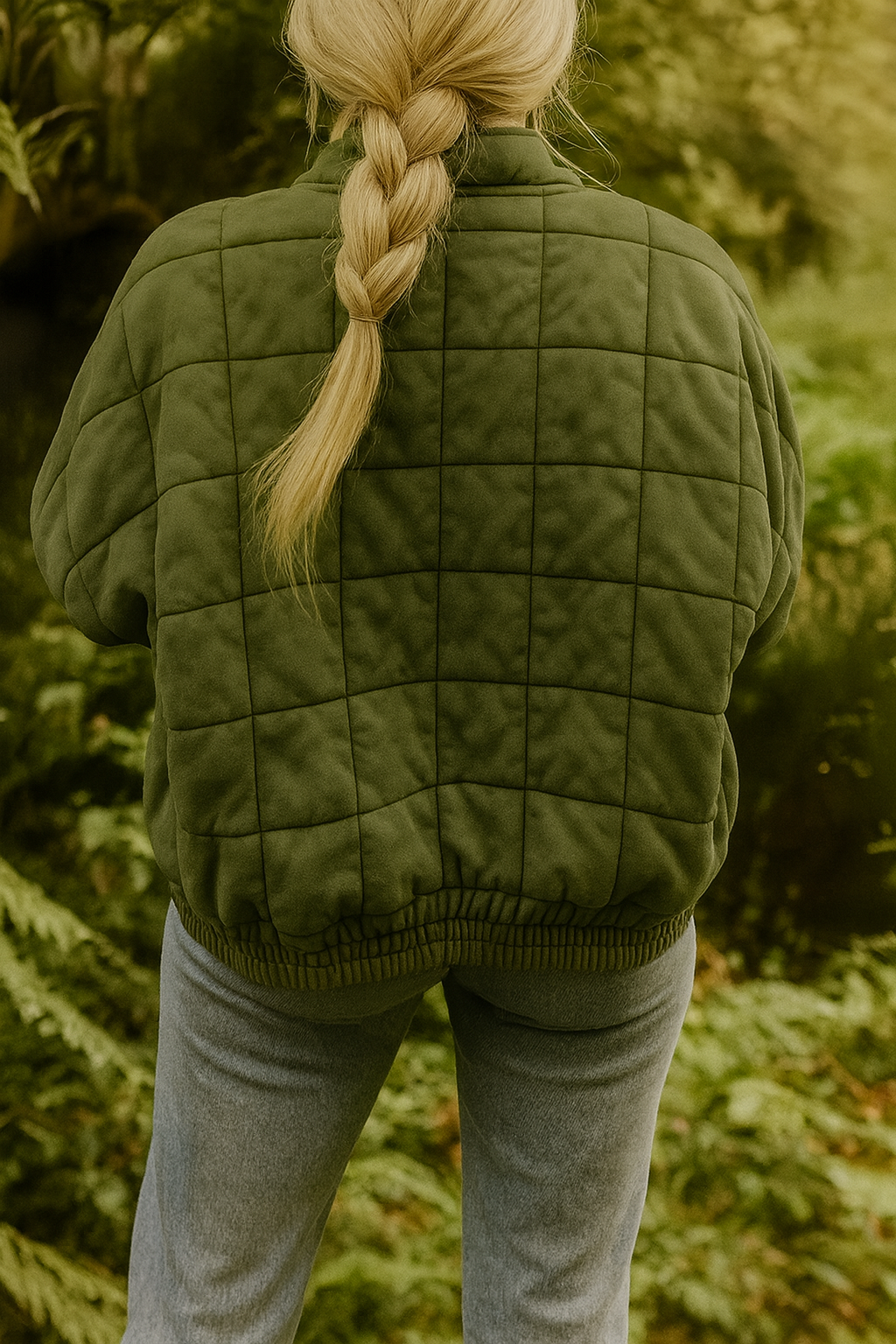 Maria – pikowana kurtka o eleganckim, oversize'owym wyglądzie