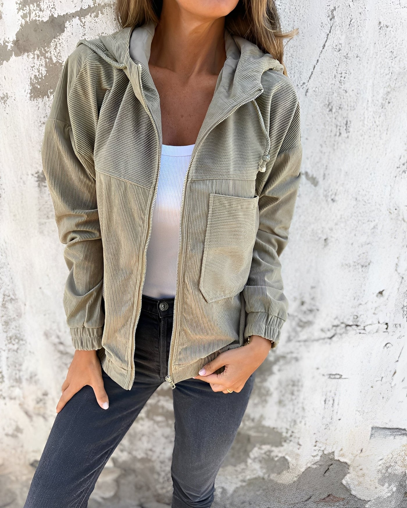 Maria – retro kurtka z sztruksu