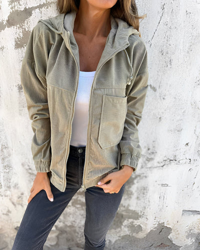 Maria – retro kurtka z sztruksu