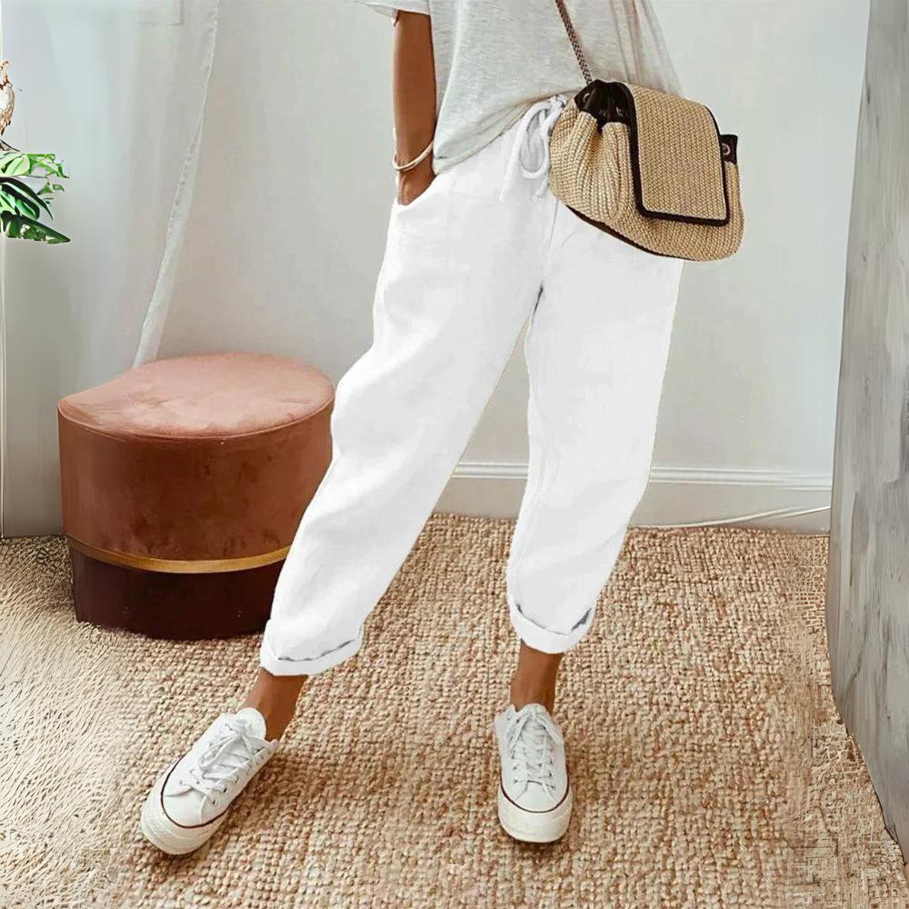 Maja™ | Lekkie Lniane Spodnie Damskie | 50% Zniżki
