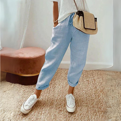 Maja™ | Lekkie Lniane Spodnie Damskie | 50% Zniżki